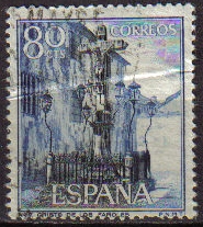 ESPAÑA 1964 1545 Sello Serie Turistica Paisajes y Monumentos Cristo de los Faroles Cordoba usado Espana Spain Espagne Spagna Spanje Spanien 